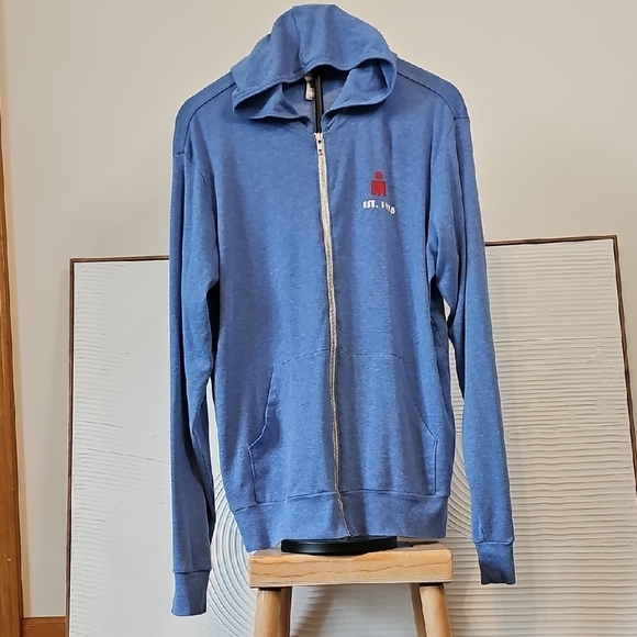 Ironman Blue Zip-Up with M-Dot Logo - Picture 1 of 7